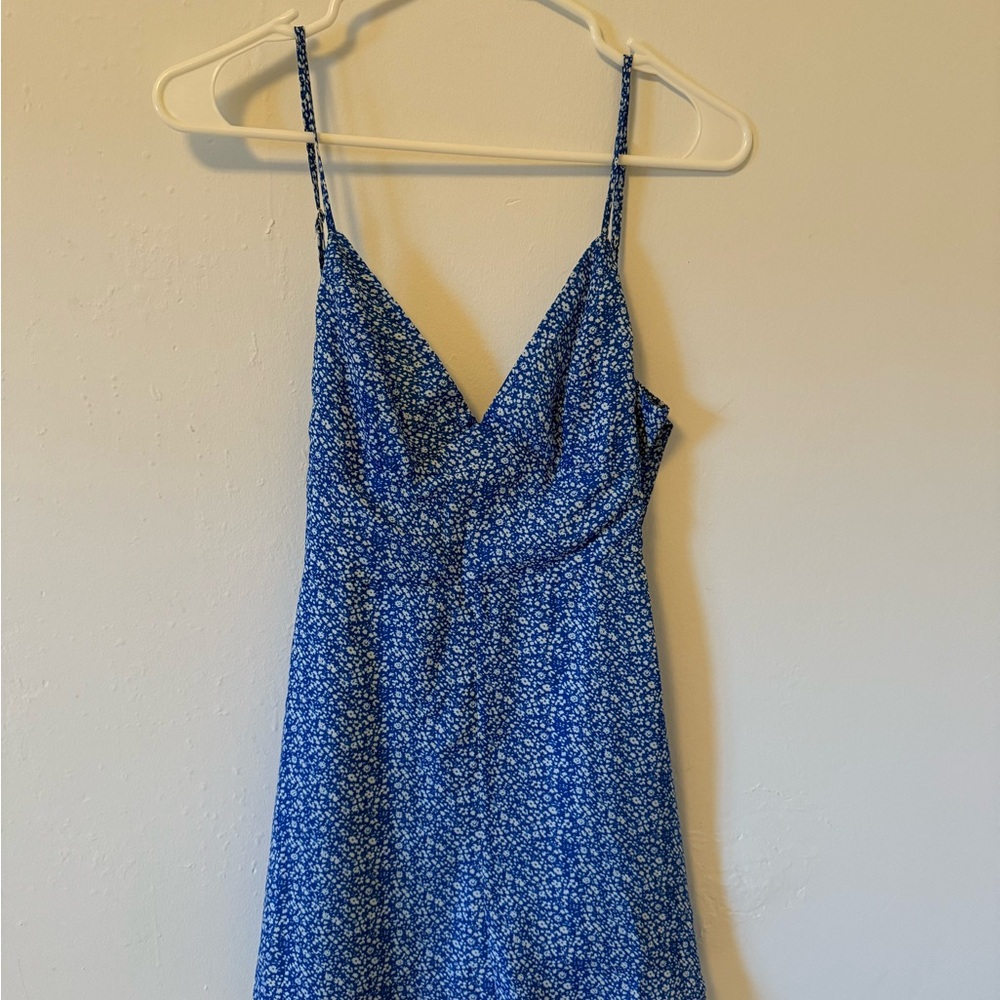 Princess Polly Blue Floral Mini Romper